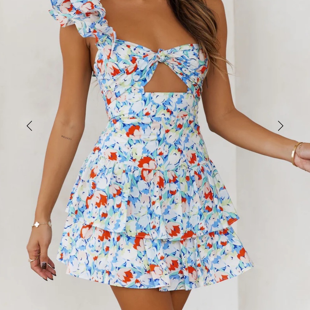 Hello Molly Floral Ruffle Dress